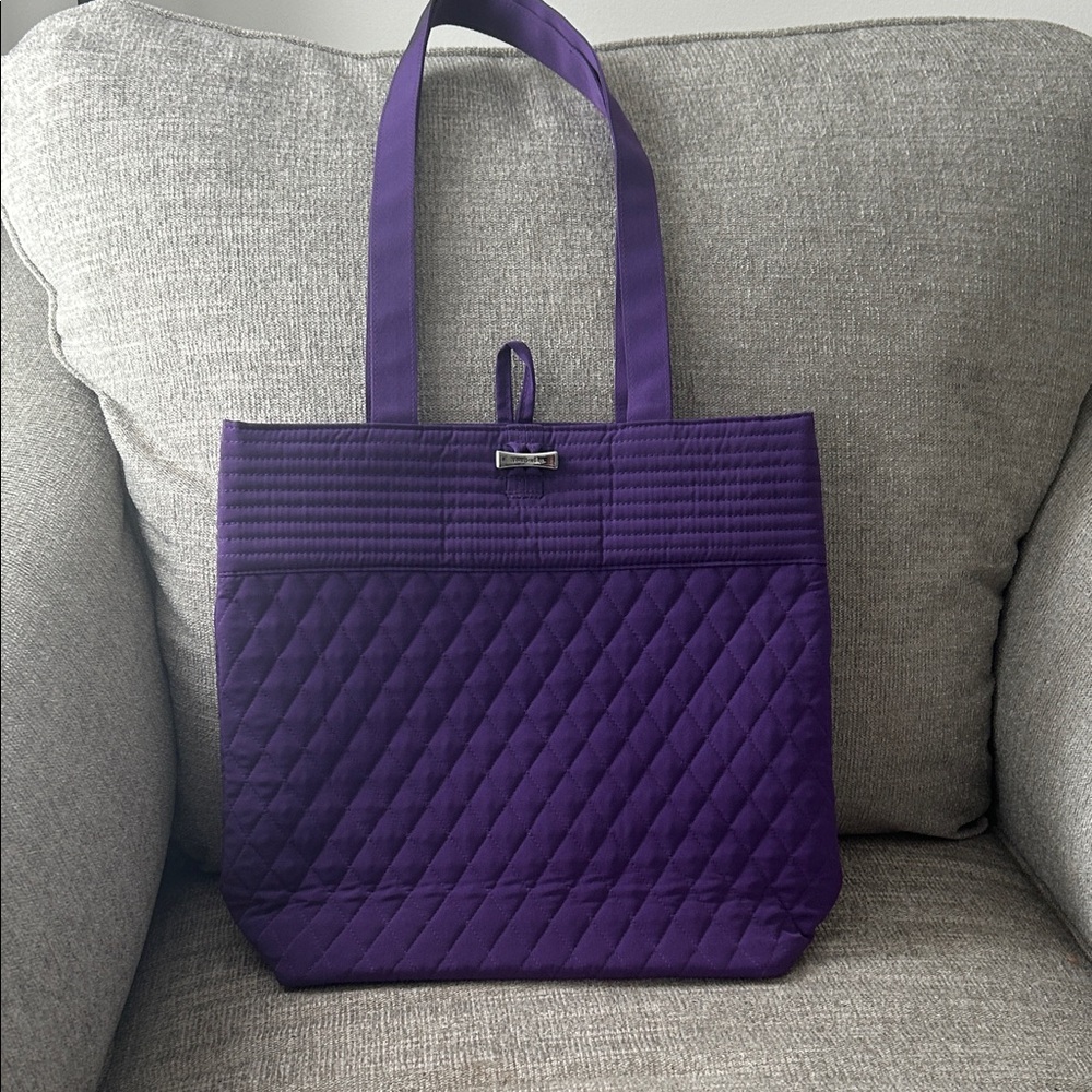Vera Bradley Deep Purple Quilted Tote